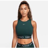 Nike Pro Dri-FIT Cropped Tank Top, Deep Jungle/Metallic Silver - M, (20850224) | Shoptok.si