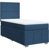 vidaXL Krevet s oprugama i madracem plavi 100 x 200 cm od tkanine | shoptok.hr