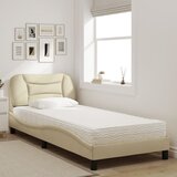 Krevet s madracem Hvar krem 90 x 200 cm od tkanine | Eponuda.com