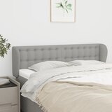 Uzglavlje s ušima svjetlosivo 147x23x78/88 cm od tkanine | shoptok.hr