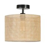 Opviq Örgülü rattan abajurlu plafonyer avize goldblackbeige chandelier | Eponuda.com