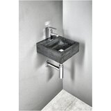 Sapho Crni kameni umivaonik za WC 30x30 cm Blok – | shoptok.hr
