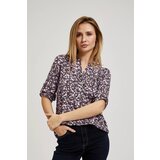 Moodo Women's blouse - navy blue, floral pattern | shoptok.hr
