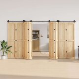 Pribor za klizna vrata 400 cm čelični crni | shoptok.hr