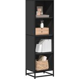vidaXL Ormarić za knjige crni 40x35x139 cm od konstruiranog drva | shoptok.hr