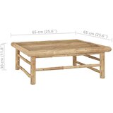  Sedežna garnitura 3-delna s temno sivimi blazinami bambus | Shoptok.si