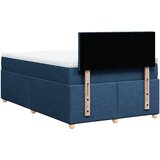  Krevet s oprugama i madracem plavi 120 x 190 cm od tkanine | shoptok.hr