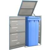 vidaXL Spremište za kantu za smeće 69 x 77,5 x 115 cm nehrđajući čelik | shoptok.hr