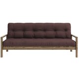 Karup Design Tamno smeđa sklopiva sofa 205 cm Knob – Cijene