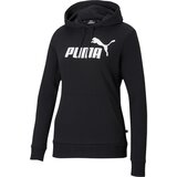 Puma Ženski pulover PULOVER ESS Logo Hoodie TR Crna | shoptok.hr