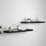 vidaXL plutajuće zidne police 2 kom crne 90 x 23,5 x 3,8 cm MDF Cijene