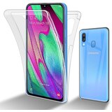 Cadorabo Ohišje, združljiv s Samsungom v prozorni - 360 -° zaščitni pokrov celotnega telesa - zaščita pred sprednjim in hrbtom, vsestransko zaščito z zaščitnikom zaslona, (20573613) | Shoptok.si
