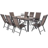 set namještaja 185 cm siva / taupe 8+1