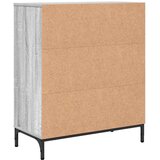 vidaXL Strani šal Siva sonoma 69.5 x 33 x 82 cm Konstruiran les | Shoptok.si