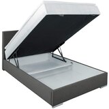 CARRYHOME POSTELJA Z VZMETNICO 120 cm x 200 cm , tekstil temno siva | Shoptok.si
