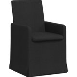  Trpezarijske stolice 2 pcs Crna 57 x 67 x 95 cm tkanina | shoptok.hr