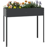  Vrtna sadilica antracit 100,5 x 40,5 x 90 cm pocinčani čelik | shoptok.hr