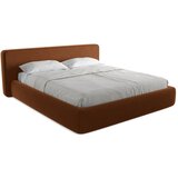 Makamii Tapecirani bračni krevet s prostorom za odlaganje s podnicom 180x200 cm boje terakote Kiana – | shoptok.hr