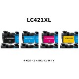  Komplet kompatibilnih kartuš za Brother LC421XL za DCP-J1050DW, DCP-J1140DW, MFC-J1010DW – BK/C/M/Y, 4 kos Cene