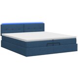  od pjene s madracem i LED-om Plava 200 x 200 cm Tkanina | shoptok.hr