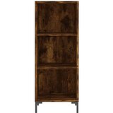  Visoka komoda dimljeni hrast 34 5x34x180cm konstruiranog drva | shoptok.hr