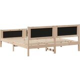 vidaXL Kovinska posteljna konstrukcija Rjava in taupe 180 x 200 cm | Shoptok.si