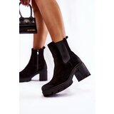 Boto Women's Suede Boots On The Platform Black Martine | ePonuda.com