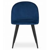  BELLO stolica - tamnoplavi baršun / crne noge x 2 | shoptok.hr
