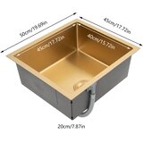 SupplySwap Zlata Kuhinjska Korito, Prostorno Enobolno, Trajno Nerjaveče Jeklo, Zlata, (5000202252) | Shoptok.si