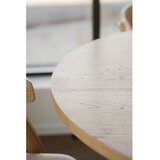 Rowico Okrugao proširiv blagovaonski stol u dekoru hrasta u prirodnoj boji ø 130 cm Glenside – | shoptok.hr