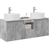  Set ormarića za kupaonicu 3 kom. Betonska siva | shoptok.hr