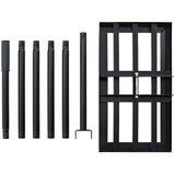  Vrtna grablja Crna 45 x 25 x 200 cm Čelik s prahom premazan | Eponuda.com