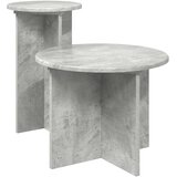  Set pomoćnih stolića 2 pcs Betonska siva Konstruirano drvo | shoptok.hr
