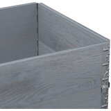  Okviri za palete 2 kom sivi 80x60 cm od masivne borovine | Eponuda.com