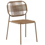 Kave Home Rjav kovinski vrtni stol Talaier - | Shoptok.si