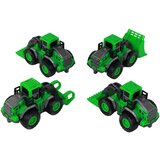  Set poljoprivrednih vozila Zeleni traktori s nastavcima - 4u1 | shoptok.hr