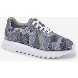 S. BARSKI Suede Patterned Sports Shoes On Platform With Glitter D&A | Eponuda.ba