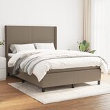 The Living Store Box spring postelja z vzmetnico taupe 140x190 cm blago - Box Spring Postelja, (21438323) | Shoptok.si