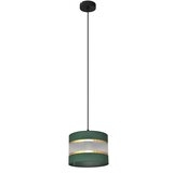  Luster na sajli HELEN 1xE27/15W/230V prečnik 20 cm zelena/zlatna | Eponuda.com