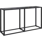  Konzolni stol crni 140 x 35 x 75,5 cm od kaljenog stakla | shoptok.hr