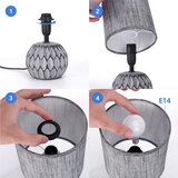 Aigostar Stona lampa 1xE14/40W/230V siva | Eponuda.com