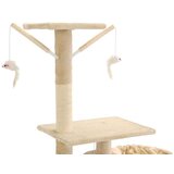  Penjalica za mačke sa stupovima za grebanje od sisala 230 - 250 cm bež | shoptok.hr