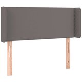  Uzglavlje s ušima sivo 103x16x78/88 cm od umjetne kože | shoptok.hr