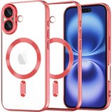 Techsuit Luxury Crystal MagSafe ovitek za Apple iPhone 16 - Rdeča Cene