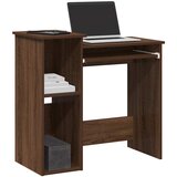 Maison Chic Pisalna miza - pisarniška miza - Računalniška miza s policami rjav hrast 84x40x78 cm inž. les, (21785007) | Shoptok.si