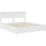  Krevetna konstrukcija Bijelo 180 x 200 cm Konstruirano drvo | shoptok.hr