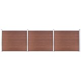  Set panela za ogradu WPC 526 x 146 cm smeđi | Eponuda.com