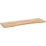 VidaXL Mizna plo&amp;scaron;ča neobdelan 160x50x2,5 cm trdna hrastovina Slike