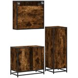  3-dijelni set kupaonskog namještaja boja hrasta drveni | shoptok.hr