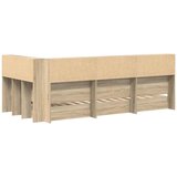  Krevet s policama sonoma hrast 100 x 200 cm Konstruirano drvo | Shoptok.si